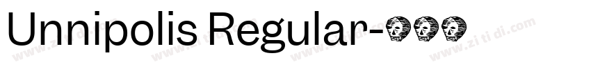 Unnipolis Regular字体转换